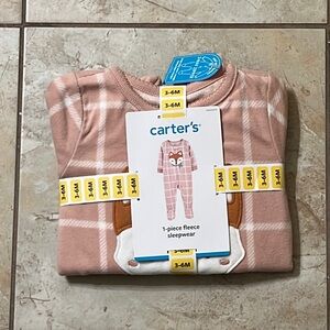 NWT Carter’s One Piece Fleece Sleepwear.